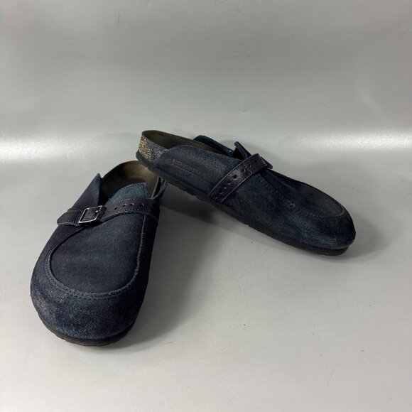 Birkenstock Eaton Blue Suede Clogs,  Size 40 main image 7